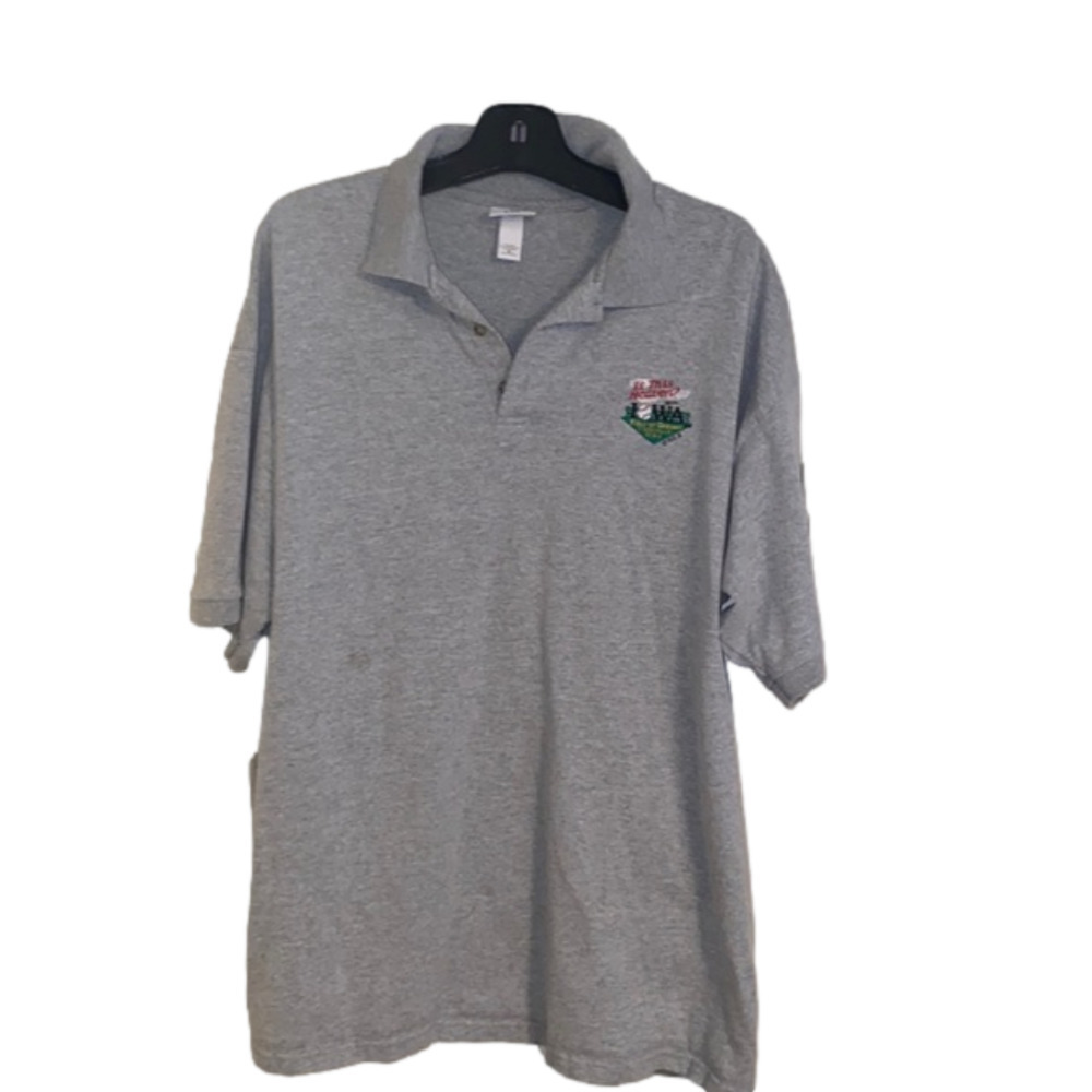 10/$10 Field of Dreams Baseball gray 2XL polo by Anvil -bm